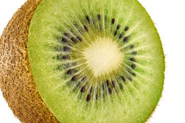 Healthful kiwi isolated on white