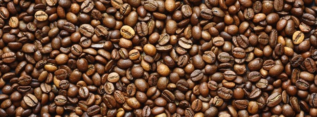 Coffee beans texture. Nature background.