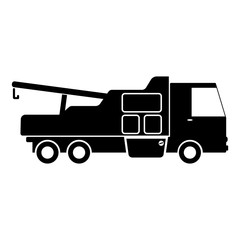 Simple icon. Truck. Goods delivery.