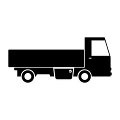 Simple icon. Truck. Goods delivery.