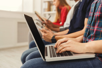 Business meeting. Young team in modern office