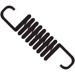 Monochrome image of a spring