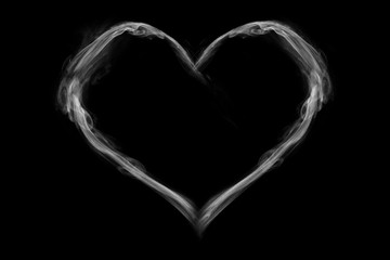 Heart shaped smoke