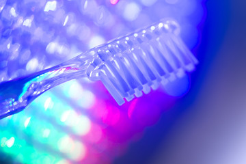 Dental toothbrush closeup