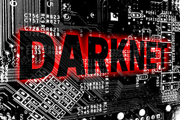 Darknet mit Leitplatine Konzept Hintergrund - 197058098