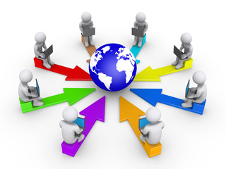 People connected to the internet