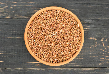 Buckwheat in a bowl