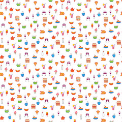 бесшовный фон еда