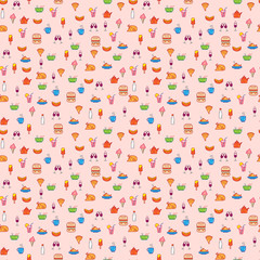 бесшовный фон еда