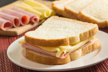 Cheese and Ham Sandwich
