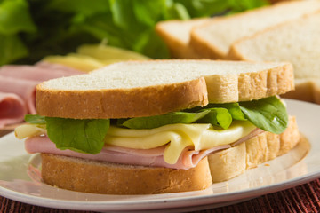 Cheese and Ham Sandwich