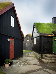 Tinganes y Reyn Altstadt von Torshavn - Färöer Inseln