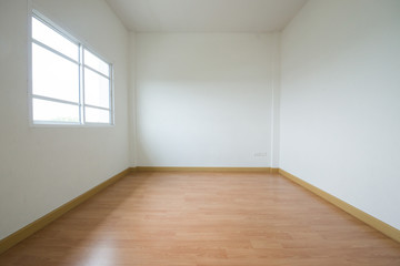 Empty bright living room without furniture