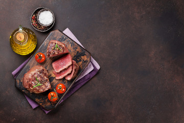 Obraz na płótnie Canvas Grilled fillet steak