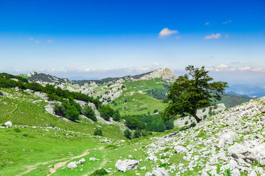 Mount Gorbea on a sunny day, Spain