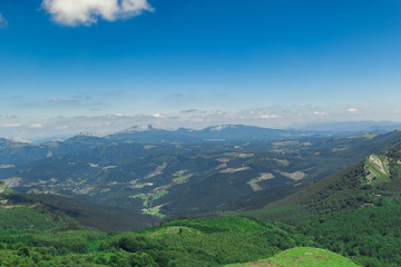 Fototapeta na wymiar Mount Gorbea on a sunny day, Spain