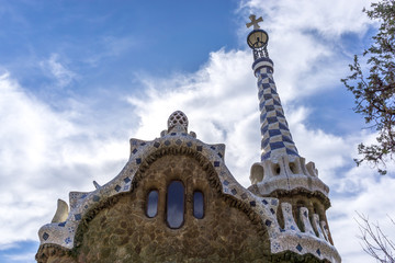 guard house in park guell