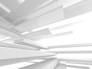 Abstract Modern White Architecture Background