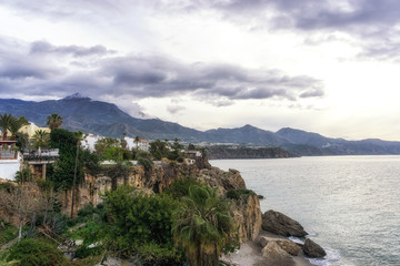 Fototapeta premium Nerja coastal beach view
