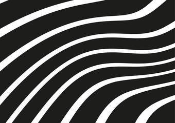 Obraz premium Slanting wavy strips