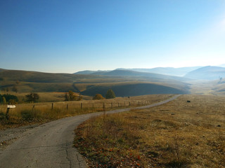 Zlatibor hills in the morning