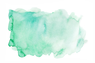 Watercolor splash on a white background
