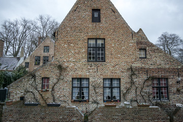 house in bruges in winter