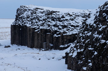 Basaltsäulen in Island