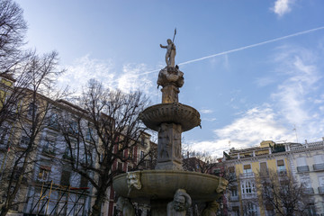 Plaza Bibarrambla neptune fountain