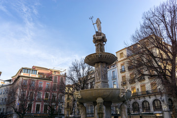 Plaza Bibarrambla neptune fountain
