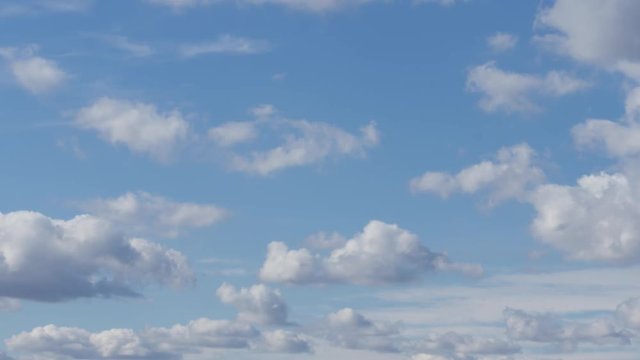 Beautiful White Clouds on Blue Sky in a Sunny Summer Day