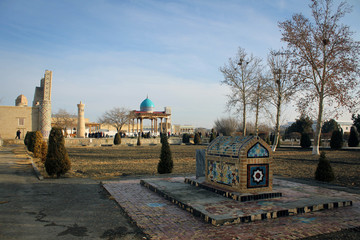Ulugh Beg madrasa architectural complex view, Gijduvon, Uzbekistan
