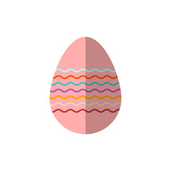Colorful isolated Easter egg, vector illuatration