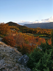 Beautiful sunrise mountain landscapes