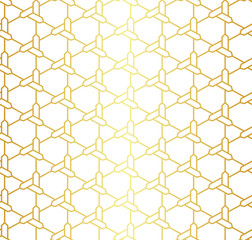 Geometric golden seamless pattern