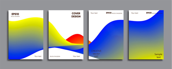 Creative colored cover. Cover design.
