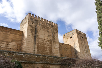 Fototapeta na wymiar alhambra alcazaba exterior