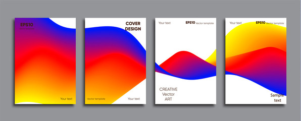 Creative colored cover. Cover design.