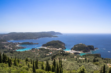 Fototapeta na wymiar Palaiokastritsa on the island of Corfu, Greece
