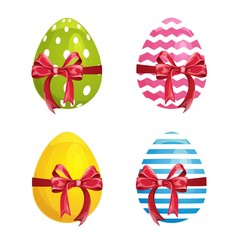 set of Easter eggs for decoration