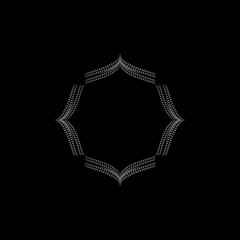 Abstract black and white logo