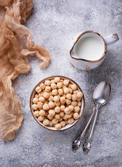 Sweet corn flakes ball for breakfast