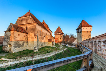 Fototapeta na wymiar Alma Vii fortified church, Romania