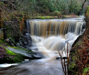 Waterfalls on Pendle Water