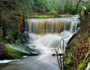 Waterfalls on Pendle Water