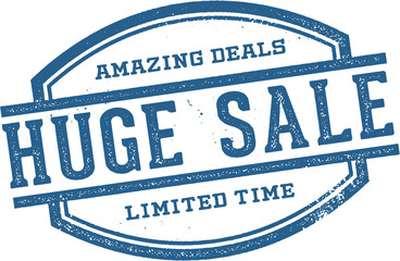 Huge Sale Retail Promotion Stamp