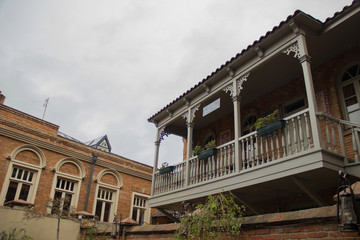 balcony tiflis georgia tbilisi