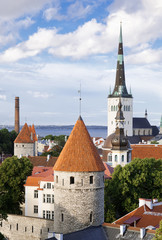 Aerial view of Tallinn