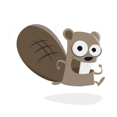running beaver clipart © shockfactor