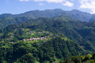 Fototapeta na wymiar Landscape near Sao Jorge, Madeira island, Portugal
